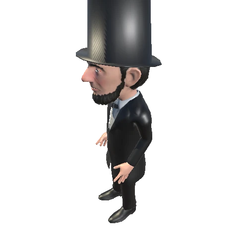 Abraham Lincoln salute animation